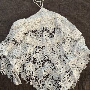 Free People Halter Top White Lace Size Medium